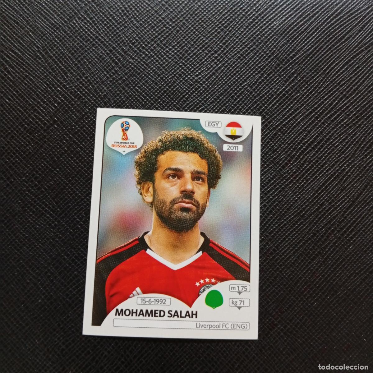 Fu&szlig;ball-Sticker: 90 MOHAMED SALAH EGIPTO PANINI MUNDIAL RUSIA 2018 CROMO FUTBOL 18 - SIN PEGAR - A26 PG1 C