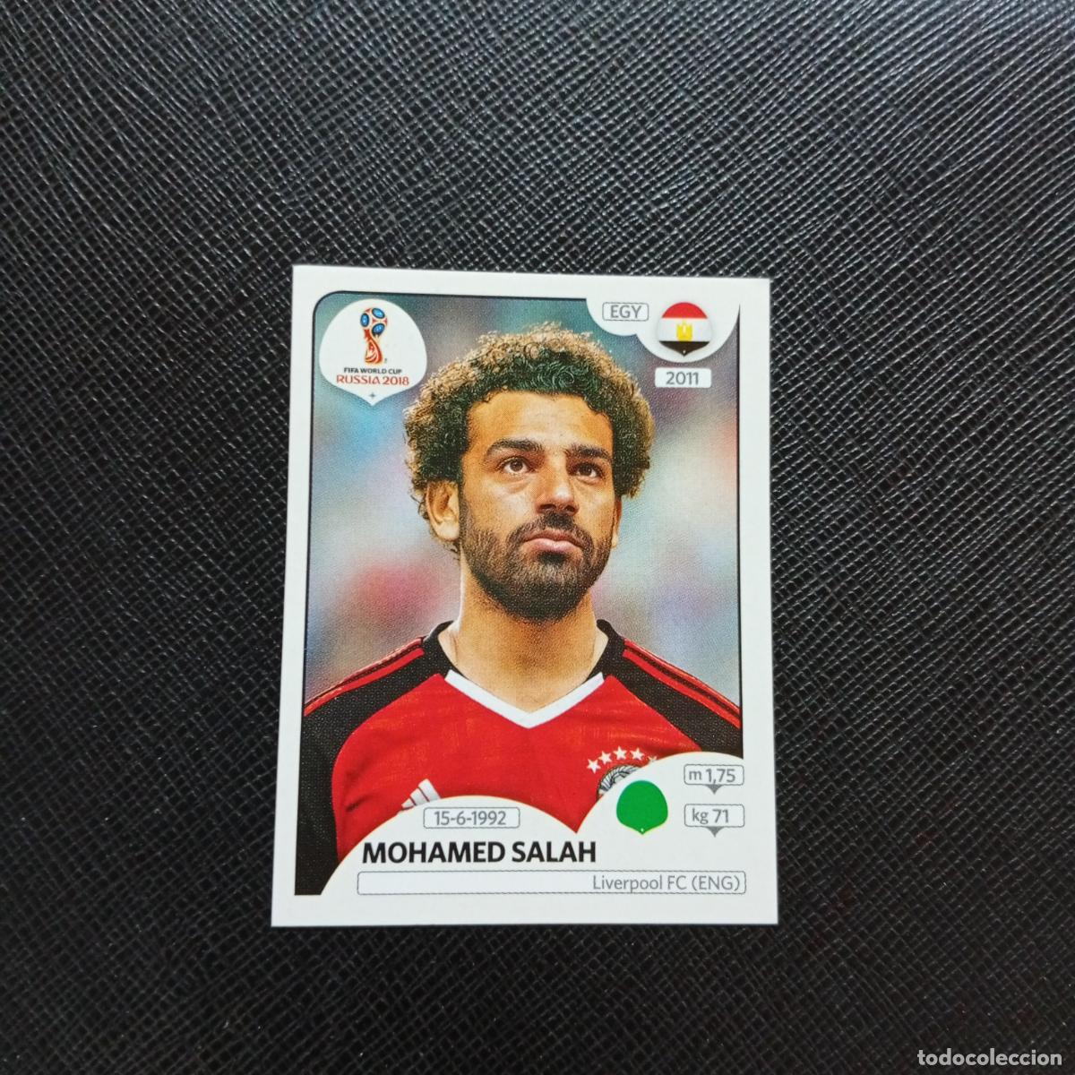 Fu&szlig;ball-Sticker: 90 MOHAMED SALAH EGIPTO PANINI MUNDIAL RUSIA 2018 CROMO FUTBOL 18 - SIN PEGAR - A26 PG3