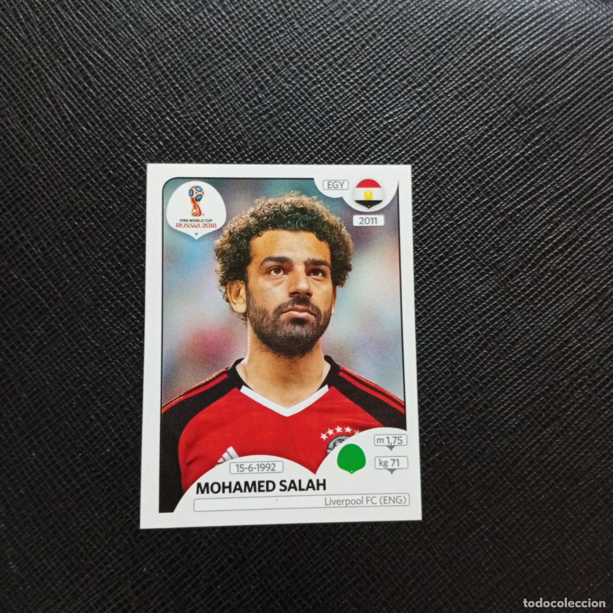 Fu&szlig;ball-Sticker: 90 MOHAMED SALAH EGIPTO PANINI MUNDIAL RUSIA 2018 CROMO FUTBOL 18 - SIN PEGAR - A26 PG8