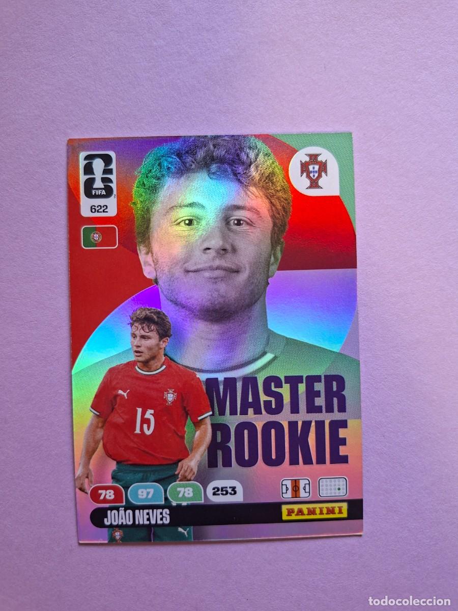 Fu&szlig;ball-Sticker: 622 JOAO NEVES PORTUGAL MASTER ROOKIE PANINI ADRENALYN FIFA WORLD CUP 26 MUNDIAL 2026 NUEVO