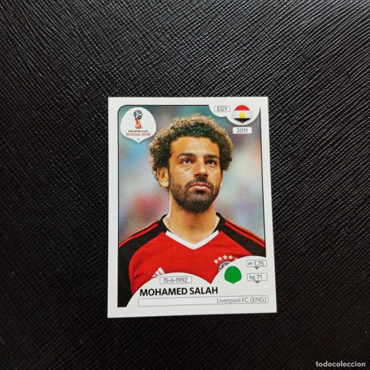Fu&szlig;ball-Sticker: 90 MOHAMED SALAH EGIPTO PANINI MUNDIAL RUSIA 2018 CROMO FUTBOL 18 - SIN PEGAR - A26 PG11 B