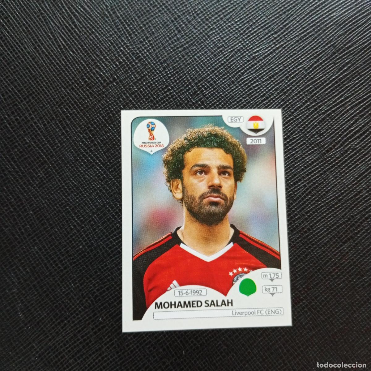 Fu&szlig;ball-Sticker: 90 MOHAMED SALAH EGIPTO PANINI MUNDIAL RUSIA 2018 CROMO FUTBOL 18 - SIN PEGAR - A26 PG11 C