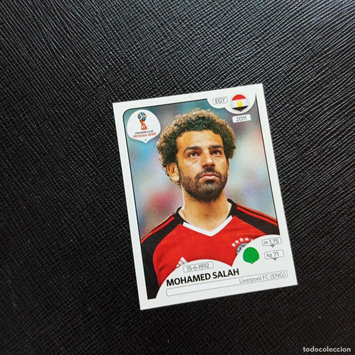 Cromos de f&uacute;tbol: 90 MOHAMED SALAH EGIPTO PANINI MUNDIAL RUSIA 2018 CROMO FUTBOL 18 - SIN PEGAR - A26 PG13