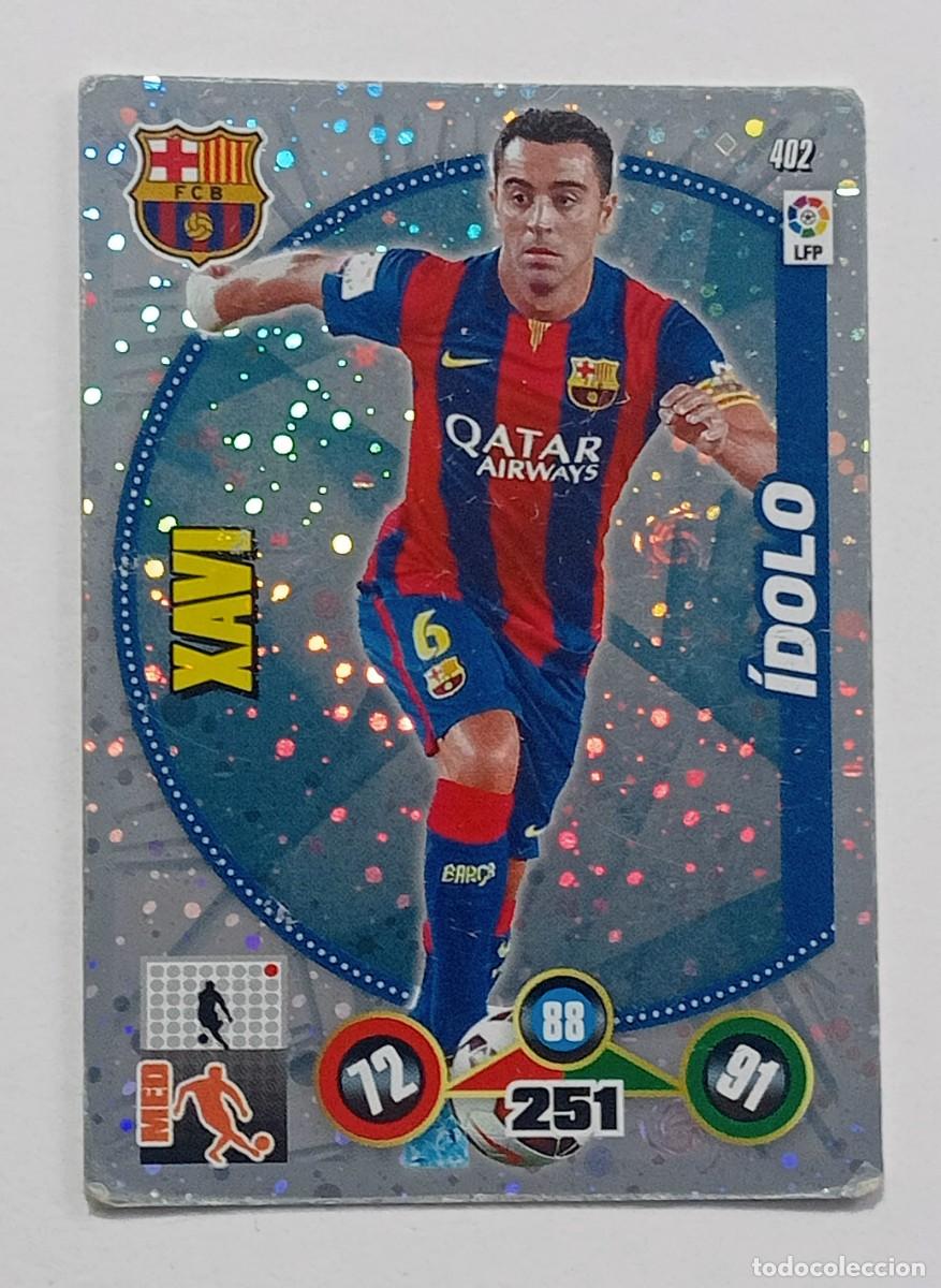 Cromos de f&uacute;tbol: CROMO FUTBOL ADRENALYN 2014-2015: F.C. BARCELONA XAVI IDOLO