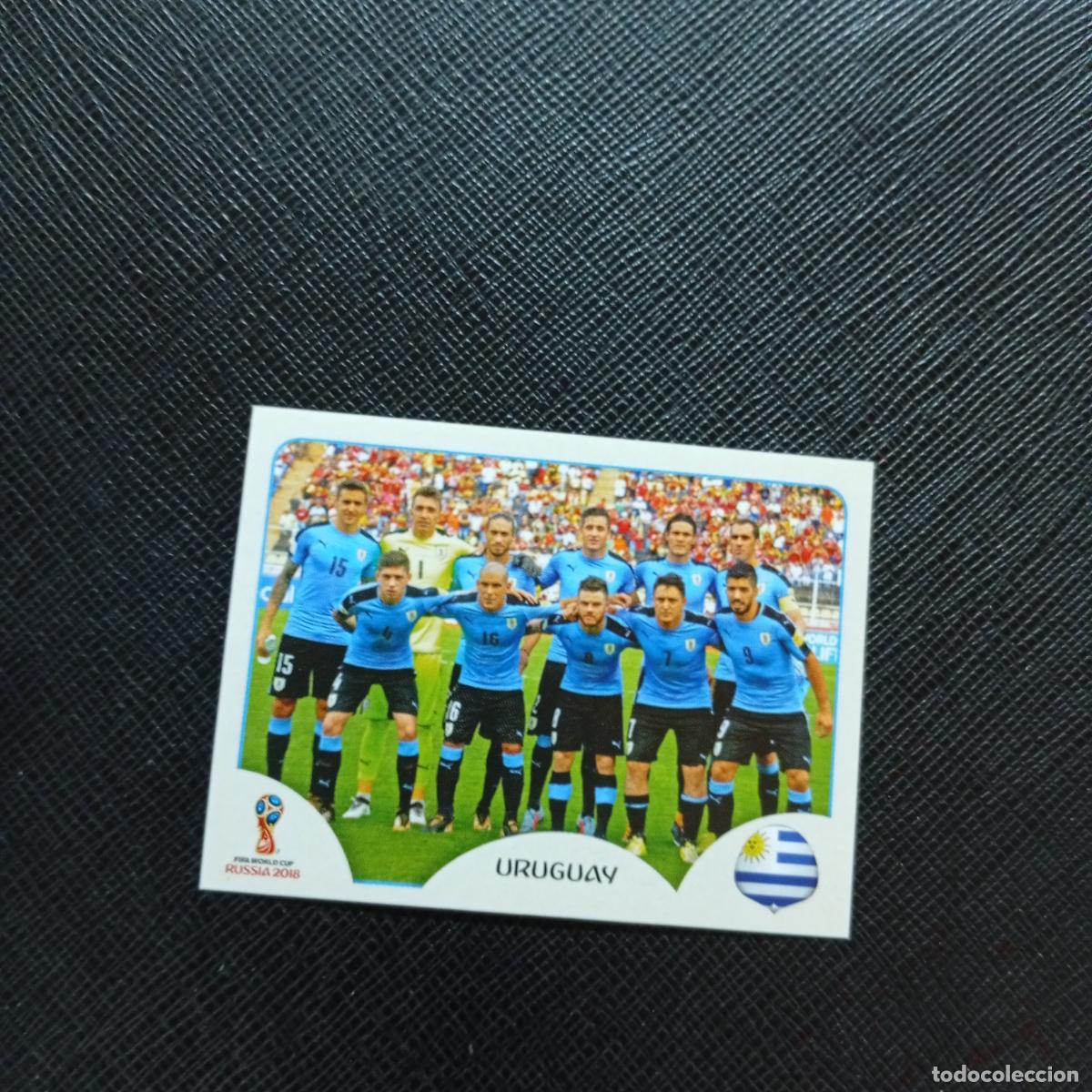 Cromos de f&uacute;tbol: 93 ALINEACION URUGUAY PANINI MUNDIAL RUSIA 2018 CROMO FUTBOL 18 - SIN PEGAR - CJ2 .