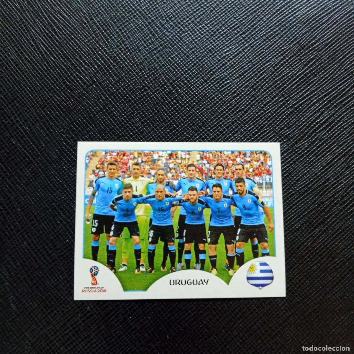 Cromos de f&uacute;tbol: 93 ALINEACION URUGUAY PANINI MUNDIAL RUSIA 2018 CROMO FUTBOL 18 - SIN PEGAR - CJ2 .