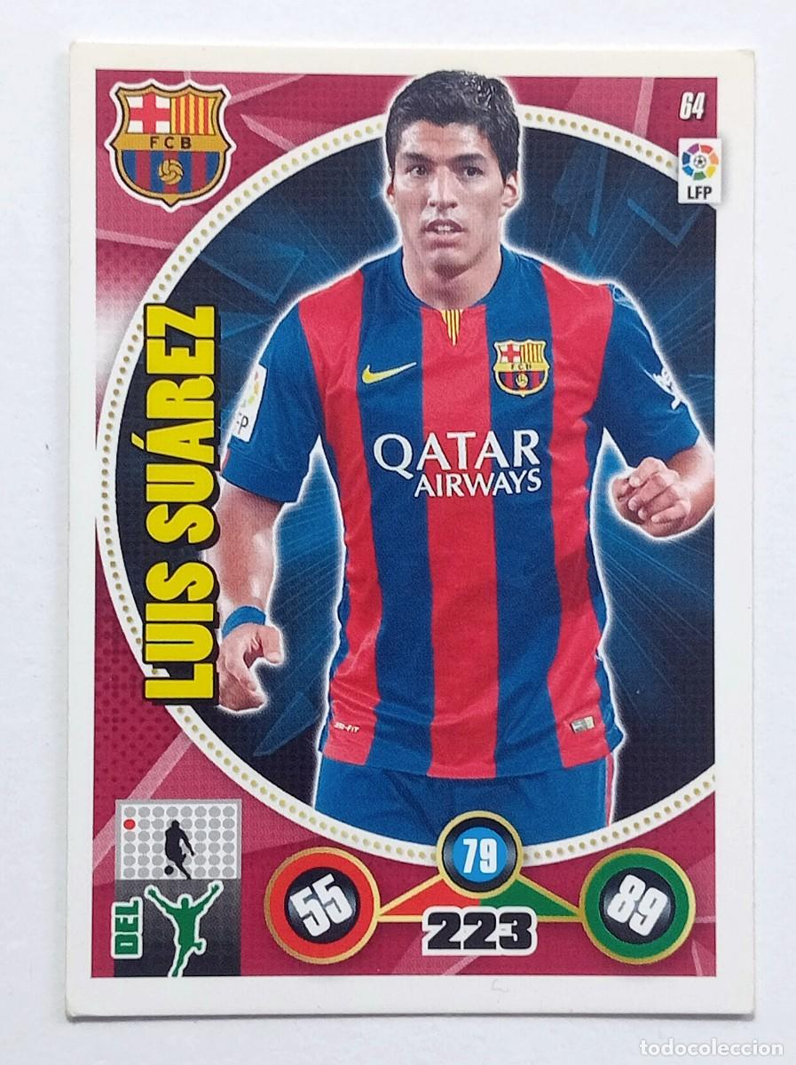 Cromos de f&uacute;tbol: CROMO FUTBOL ADRENALYN 2014-2015: F.C. BARCELONA LUIS SU&Aacute;REZ