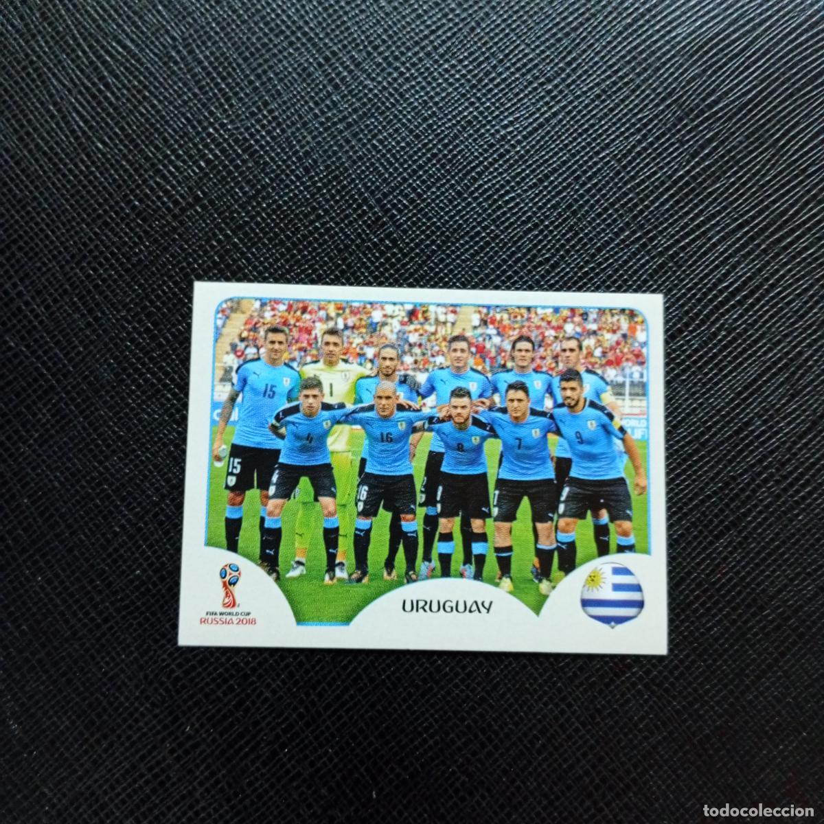 Cromos de f&uacute;tbol: 93 ALINEACION URUGUAY PANINI MUNDIAL RUSIA 2018 CROMO FUTBOL 18 - SIN PEGAR - CJ2 ....
