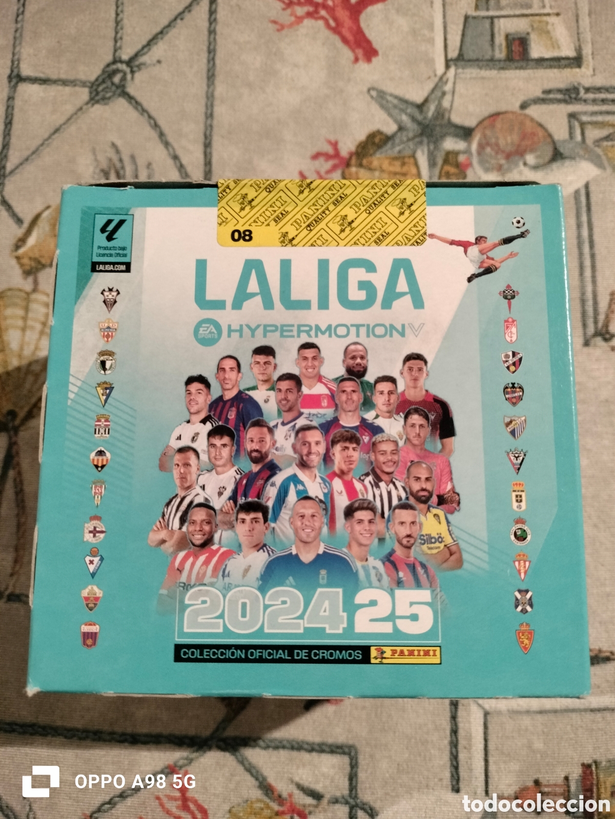 Cromos de f&uacute;tbol: Caja de cromos La liga Hypermotion 2024 2025