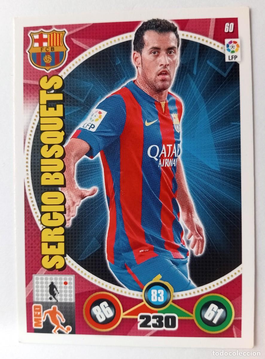Cromos de f&uacute;tbol: CROMO FUTBOL ADRENALYN 2014-2015: F.C. BARCELONA BUSQUETS