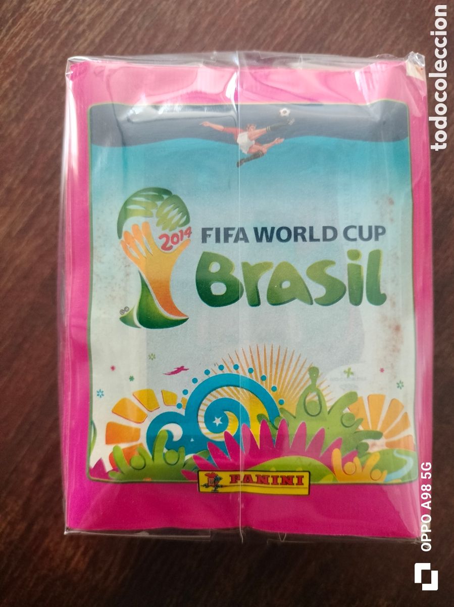 Cromos de f&uacute;tbol: 50 sobres de cromos Mundial Brasil 2014 Panini