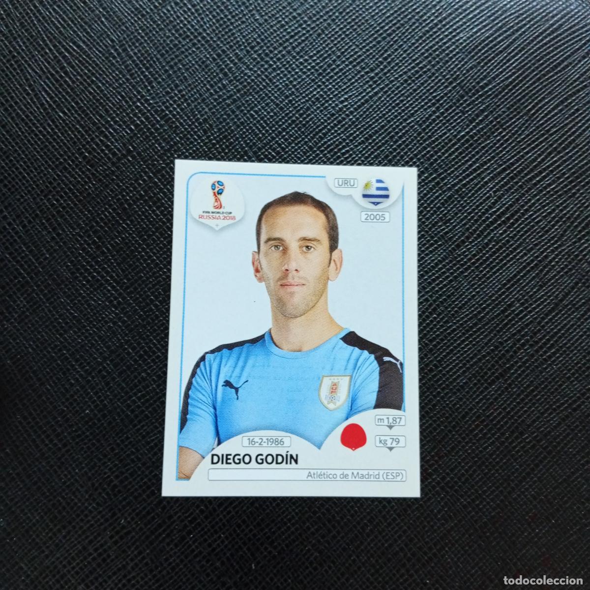 Fu&szlig;ball-Sticker: 96 GODIN URUGUAY PANINI MUNDIAL RUSIA 2018 CROMO FUTBOL 18 - SIN PEGAR - CJ2 .