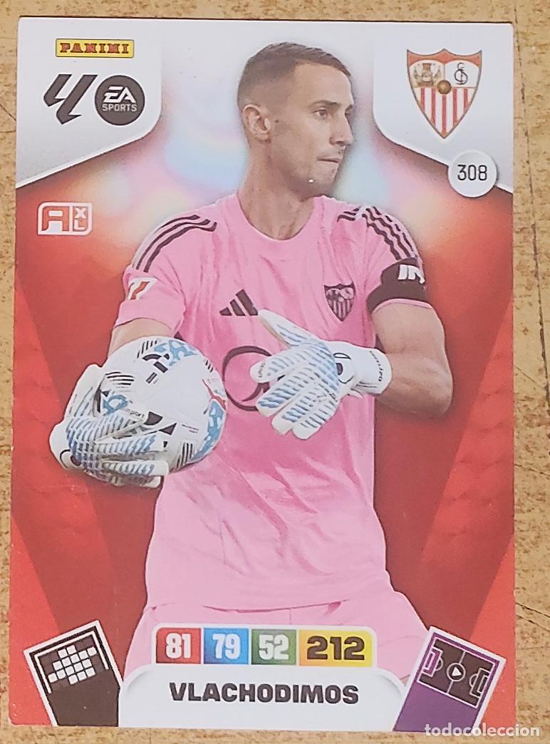 Figurine di Calcio: 308 Vlachodimos | Sevilla FC | Adrenalyn XL LaLiga 2025 2026 Panini 25 26
