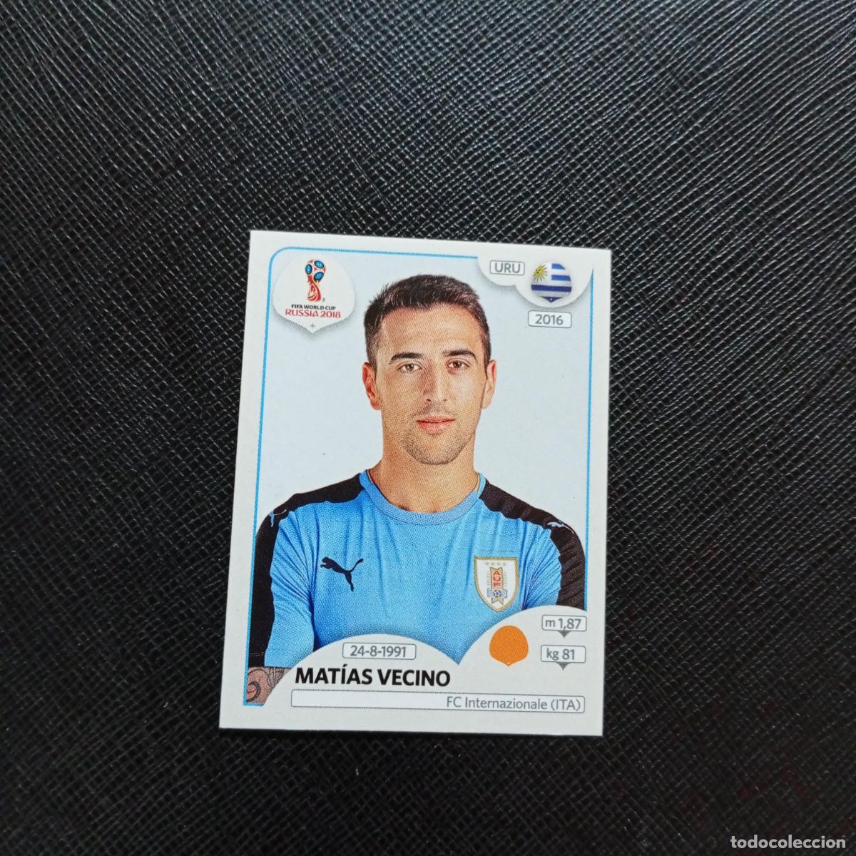 Cromos de f&uacute;tbol: 107 MATIAS VECINO URUGUAY PANINI MUNDIAL RUSIA 2018 CROMO FUTBOL 18 - SIN PEGAR - CJ2