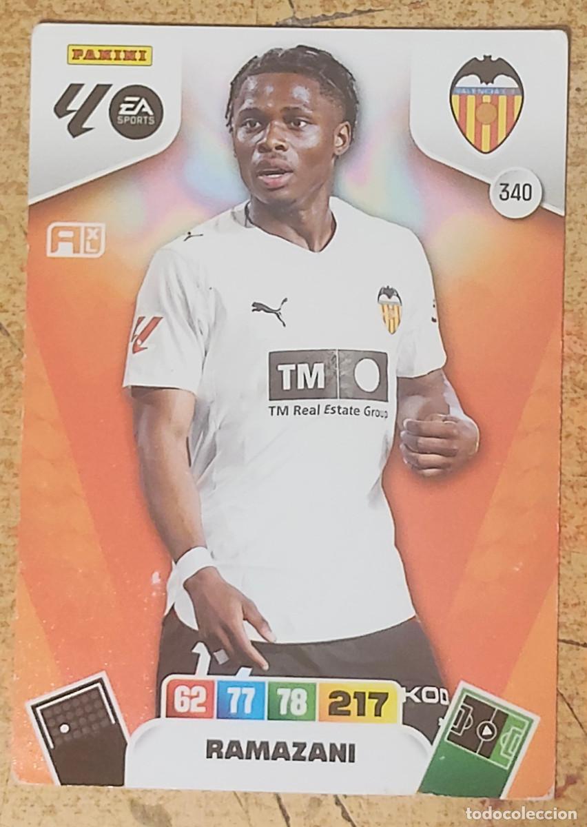Cromos de f&uacute;tbol: 340 RAMAZANI - VALENCIA - ADRENALYN XL 2025-26 - 25/26 (NUEVO)