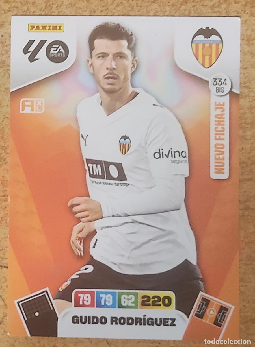 Cartes &agrave; collectionner de Football: 334 BIS GUIDO RODR&Iacute;GUEZ (NUEVO FICHAJE) - VALENCIA - ADRENALYN XL 2025-26 - 25/26 (NUEVO)