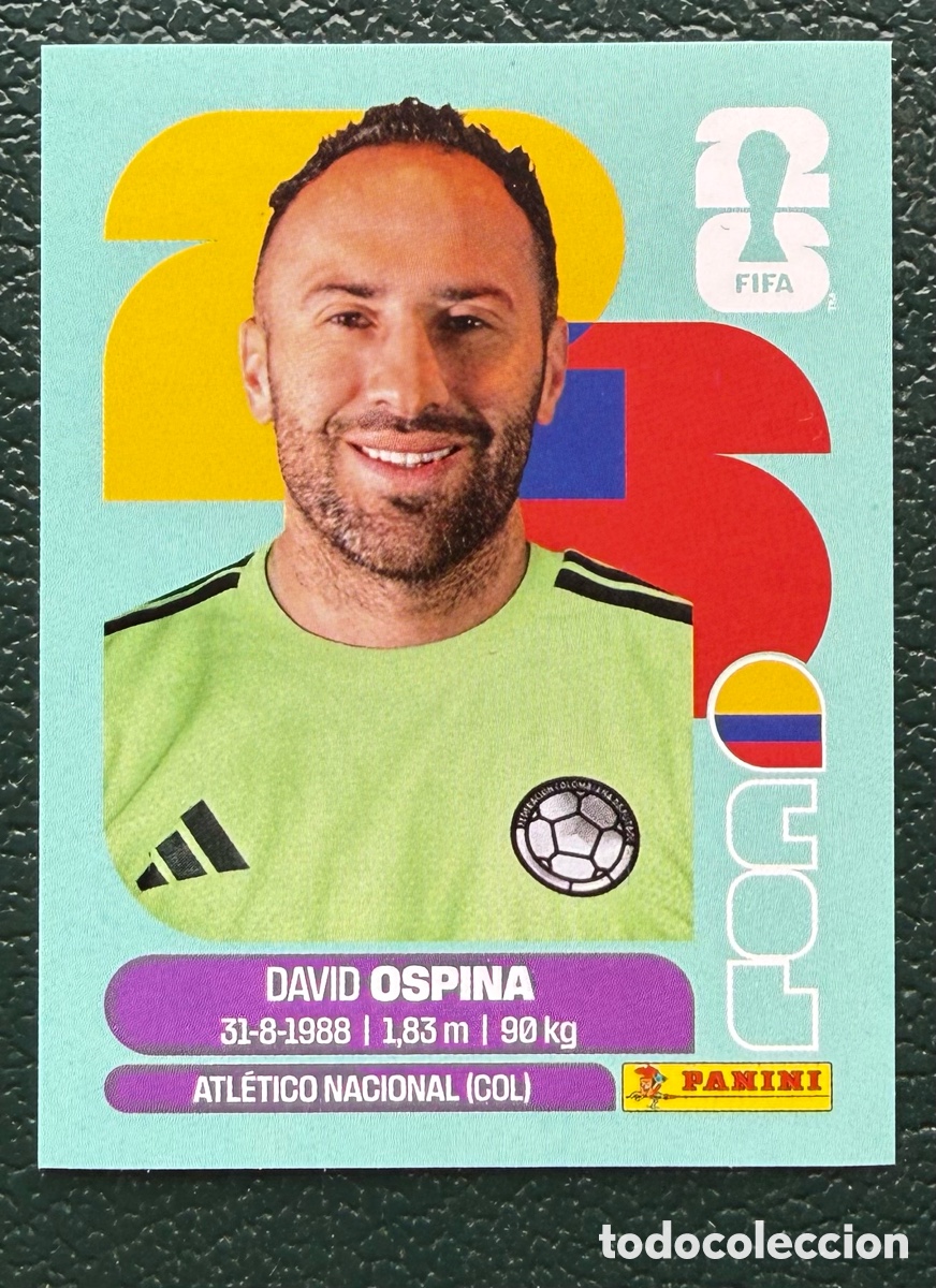 Cartes &agrave; collectionner de Football: COL 3 DAVID OSPINA COLOMBIA CROMOS ALBUM FIFA WORLD CUP MUNDIAL 2026 PANINI