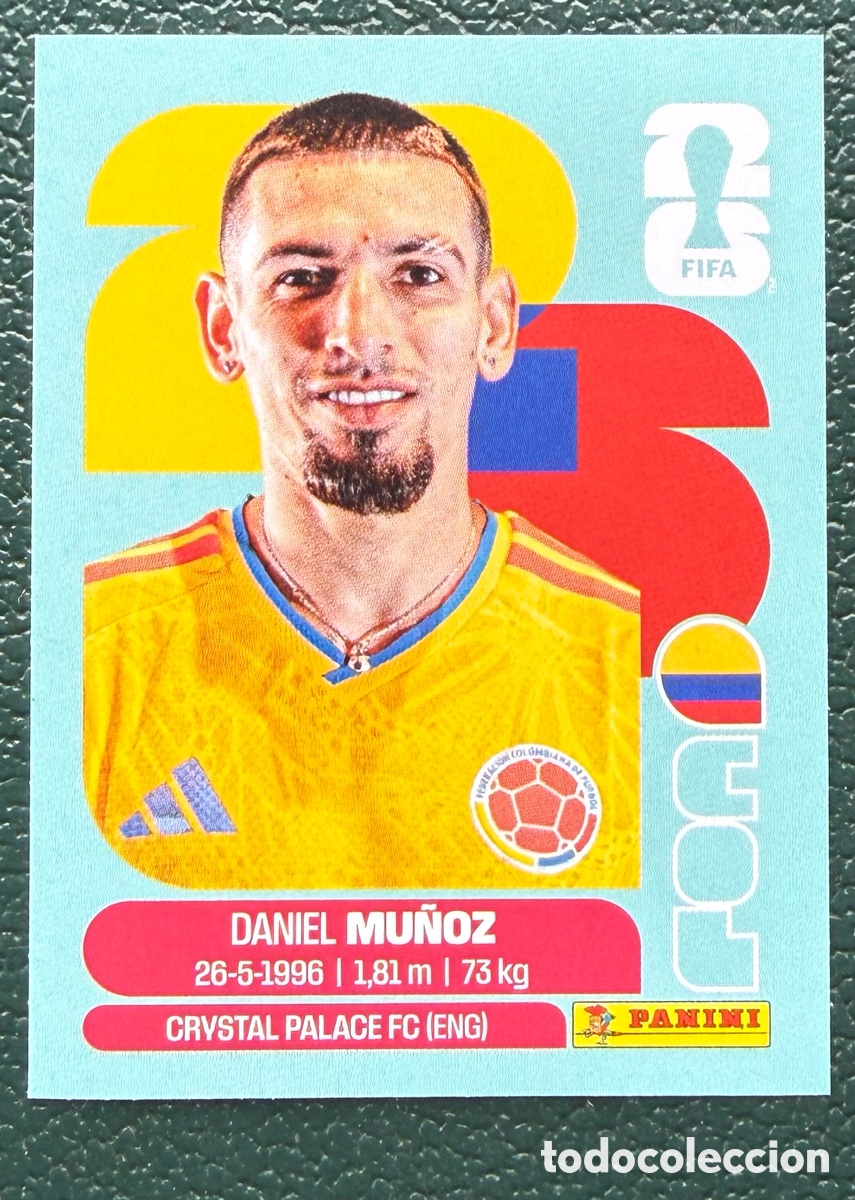 Cartes &agrave; collectionner de Football: COL 6 DANIEL MU&Ntilde;OZ COLOMBIA CROMOS ALBUM FIFA WORLD CUP MUNDIAL 2026 PANINI