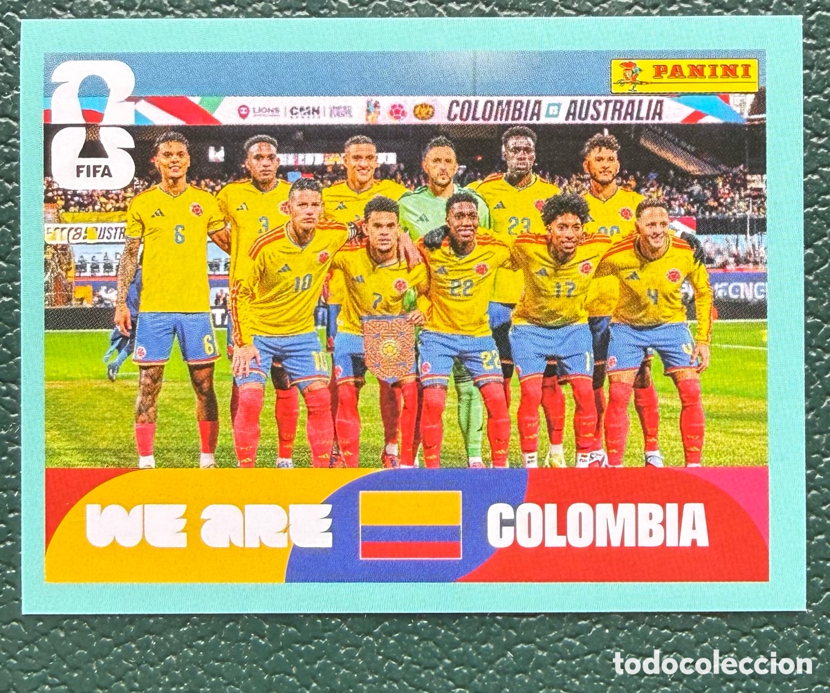 Cartes &agrave; collectionner de Football: COL 13 ALINEACION COLOMBIA CROMOS ALBUM FIFA WORLD CUP MUNDIAL 2026 PANINI