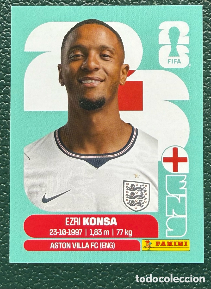 Cromos de Futebol: ENG 5 EZRI KONSA INGLATERRA CROMOS ALBUM FIFA WORLD CUP MUNDIAL 2026 PANINI