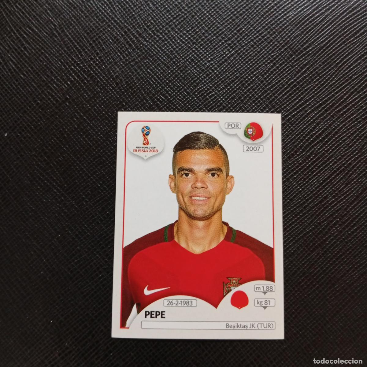 Cromos de Futebol: 116 PEPE PORTUGAL PANINI MUNDIAL RUSIA 2018 CROMO FUTBOL 18 - SIN PEGAR - CJ2