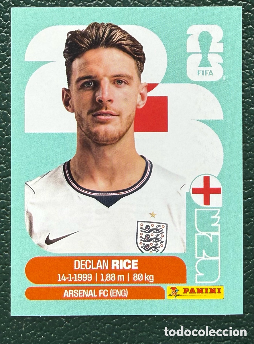 Cromos de Futebol: ENG 10 DECLAN RICE INGLATERRA CROMOS ALBUM FIFA WORLD CUP MUNDIAL 2026 PANINI