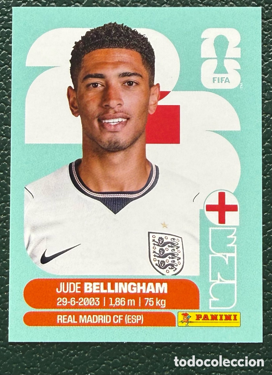 Cromos de Futebol: ENG 11 JUDE BELLINGHAM INGLATERRA CROMOS ALBUM FIFA WORLD CUP MUNDIAL 2026 PANINI