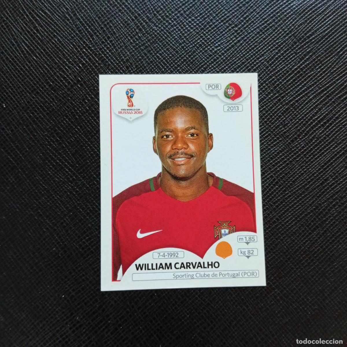 Cromos de Futebol: 124 WILLIAM CARVALHO PORTUGAL PANINI MUNDIAL RUSIA 2018 CROMO FUTBOL 18 - SIN PEGAR - CJ2 .
