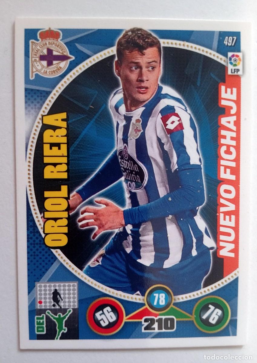 Cartes &agrave; collectionner de Football: CROMO FUTBOL ADRENALYN 2014-2015: DEPORTIVO CORU&Ntilde;A ORIOL RIERA NUEVO FICHAJE