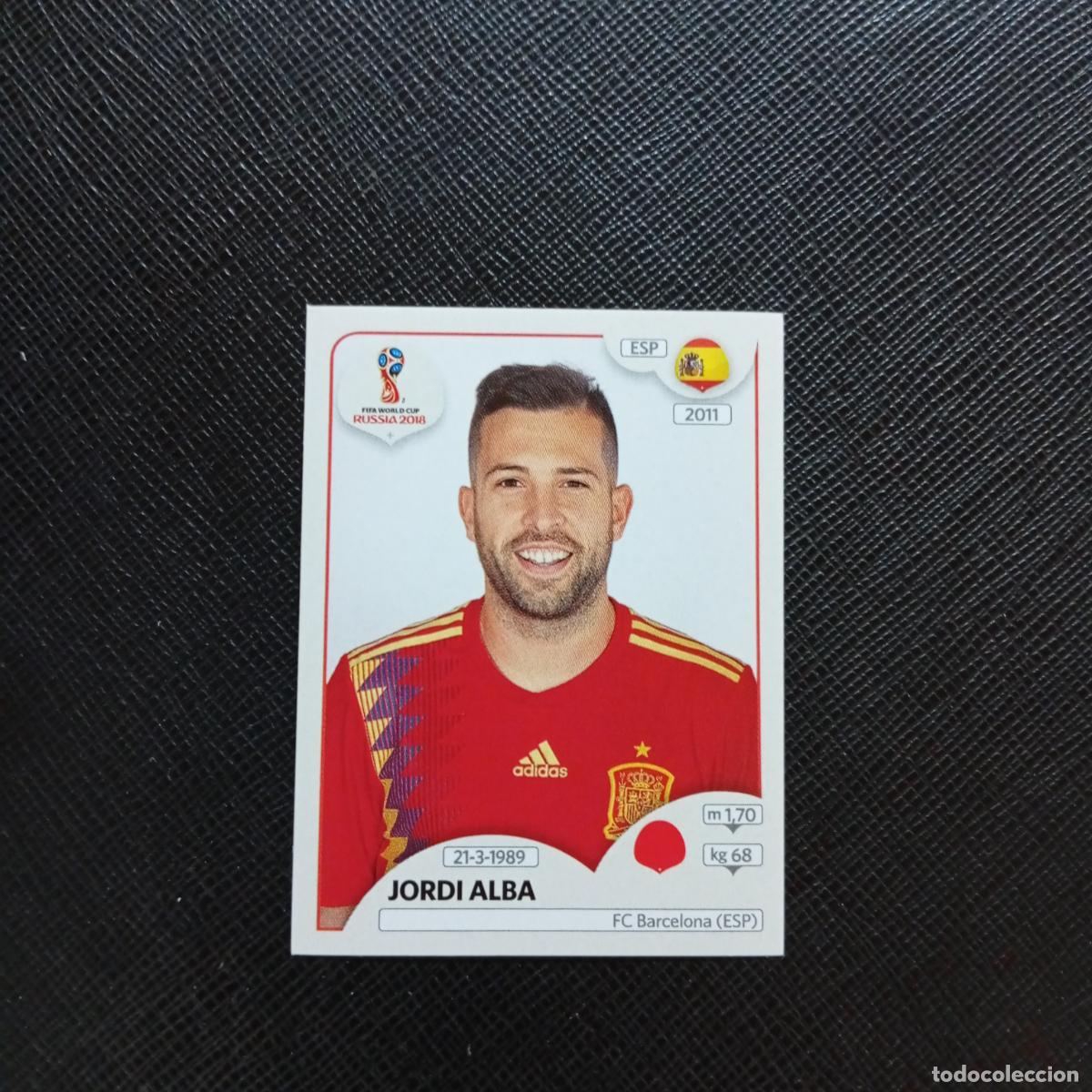 Cromos de f&uacute;tbol: 135 JORDI ALBA ESPA&Ntilde;A PANINI MUNDIAL RUSIA 2018 CROMO FUTBOL 18 - SIN PEGAR - CJ2