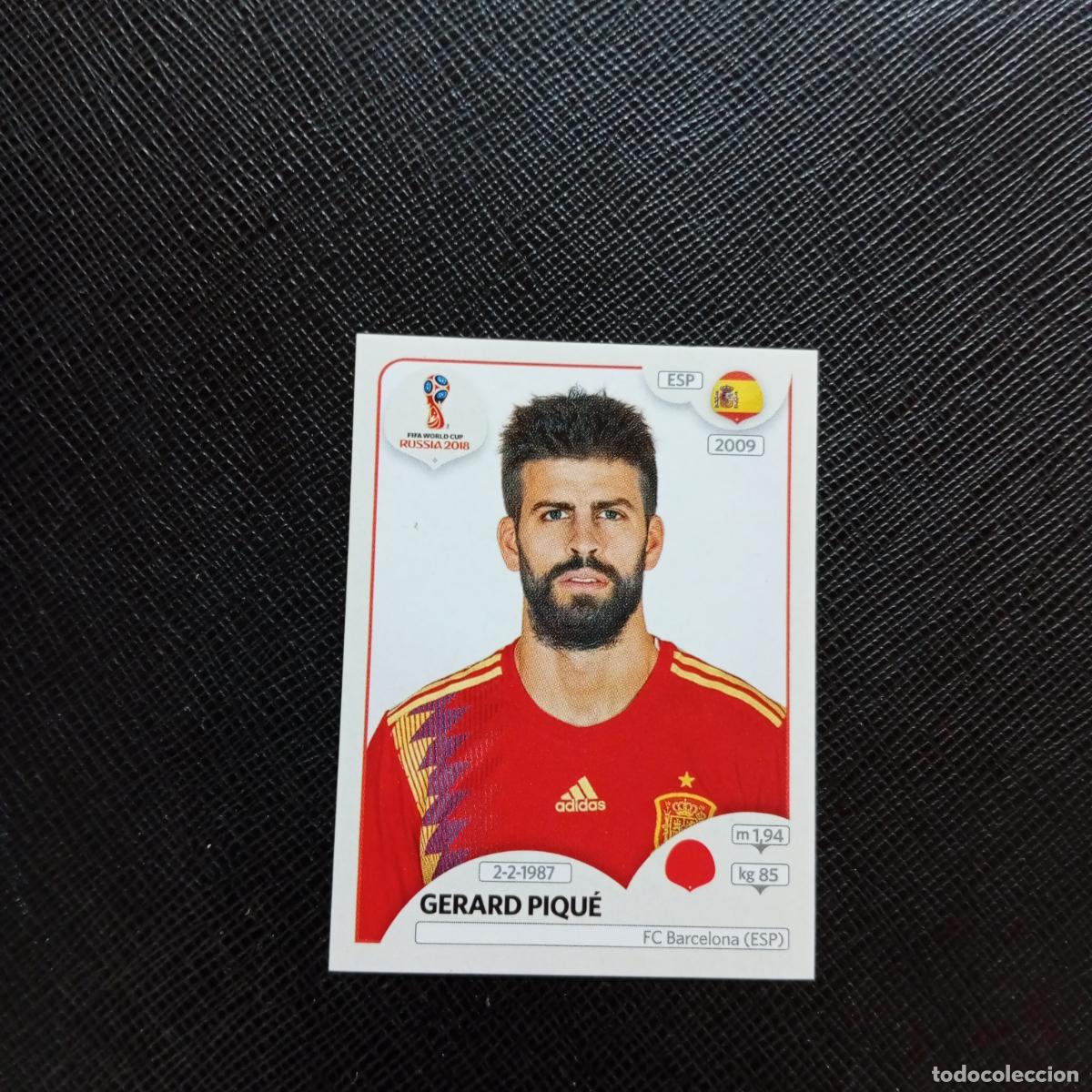 Cromos de f&uacute;tbol: 138 PIQUE ESPA&Ntilde;A PANINI MUNDIAL RUSIA 2018 CROMO FUTBOL 18 - SIN PEGAR - CJ2