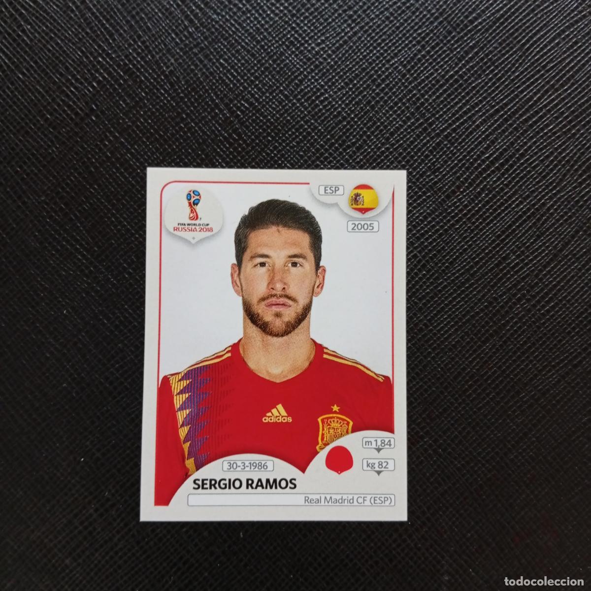 Cromos de f&uacute;tbol: 139 SERGIO RAMOS ESPA&Ntilde;A PANINI MUNDIAL RUSIA 2018 CROMO FUTBOL 18 - SIN PEGAR - CJ2