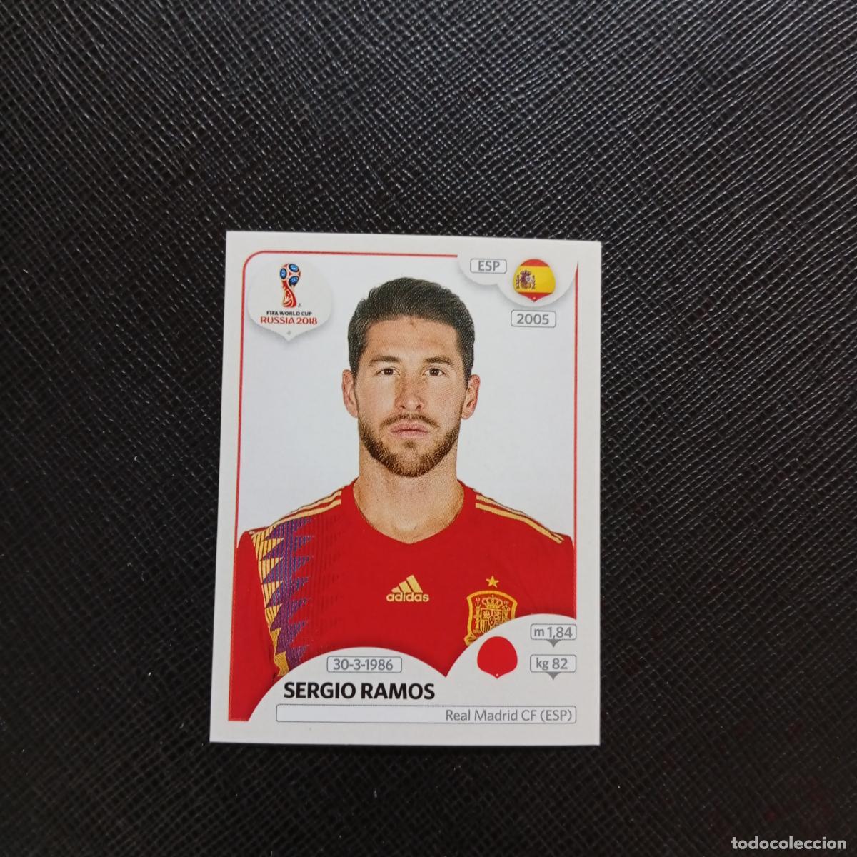 Cromos de f&uacute;tbol: 139 SERGIO RAMOS ESPA&Ntilde;A PANINI MUNDIAL RUSIA 2018 CROMO FUTBOL 18 - SIN PEGAR - CJ2