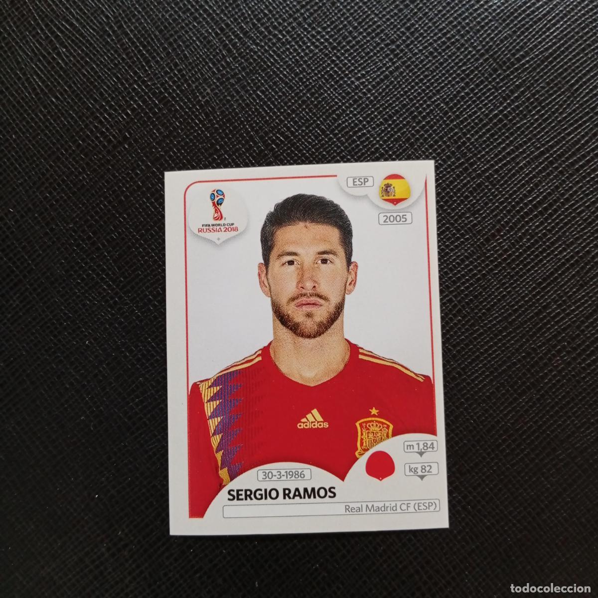 Cromos de f&uacute;tbol: 139 SERGIO RAMOS ESPA&Ntilde;A PANINI MUNDIAL RUSIA 2018 CROMO FUTBOL 18 - SIN PEGAR - CJ2 B