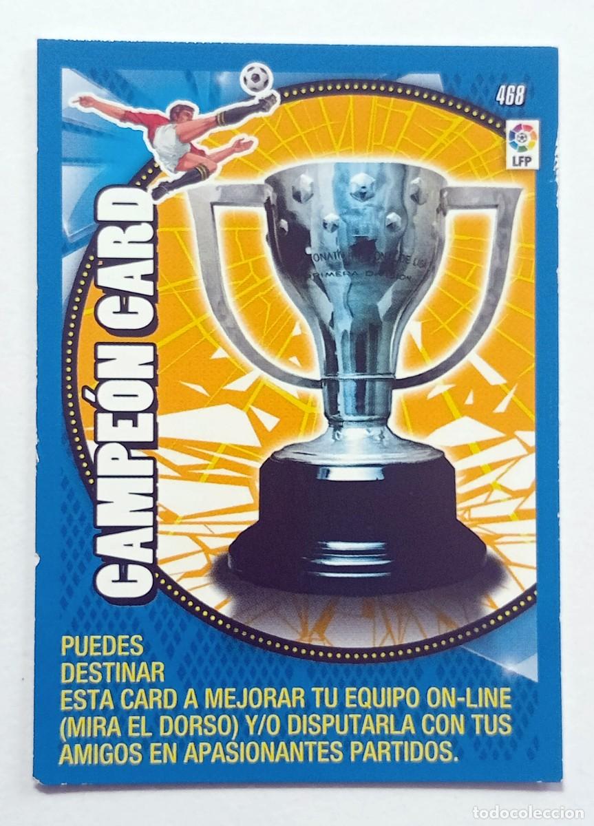 Cromos de f&uacute;tbol: CROMO FUTBOL ADRENALYN 2014-2015: CAMPE&Oacute;N CARD