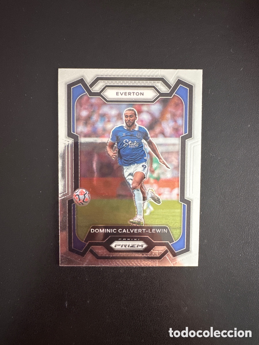 Cromos de f&uacute;tbol: CALVERT LEWIN EVERTON N&Uacute;MERO 257 PANINI PRIZM 2023 2024