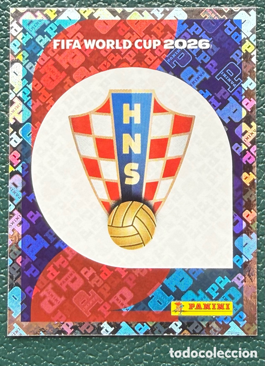 Fu&szlig;ball-Sticker: CRO 1 ESCUDO CROACIA CROMOS ALBUM FIFA WORLD CUP MUNDIAL 2026 PANINI