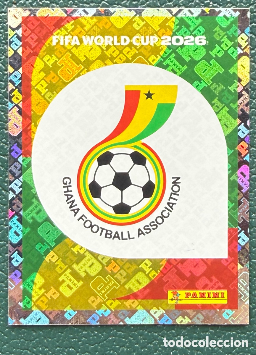 Cromos de Futebol: GHA 1 ESCUDO GHANA CROMOS ALBUM FIFA WORLD CUP MUNDIAL 2026 PANINI