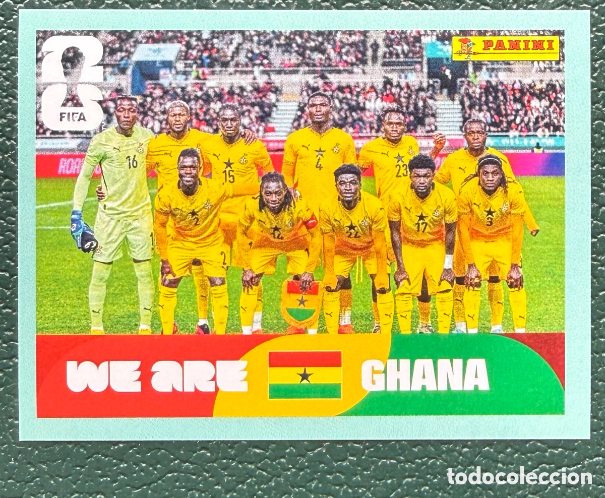 Cartes &agrave; collectionner de Football: GHA 13 ALINEACION GHANA CROMOS ALBUM FIFA WORLD CUP MUNDIAL 2026 PANINI