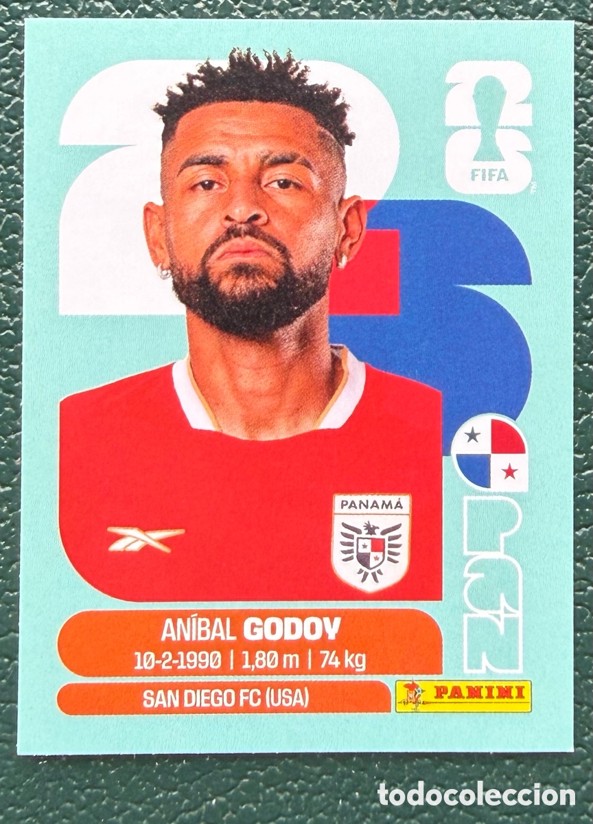 Football Stickers: PAN 11 ANIBAL GODOY PANAMA CROMOS ALBUM FIFA WORLD CUP MUNDIAL 2026 PANINI