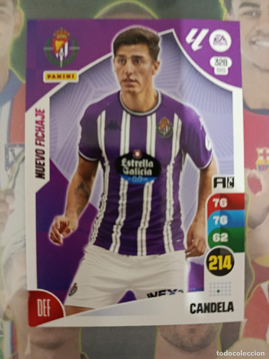 Fu&szlig;ball-Sticker: Adrenalyn 24/25. 328 bis- Candela. Real Valladolid. Nuevo fichaje.
