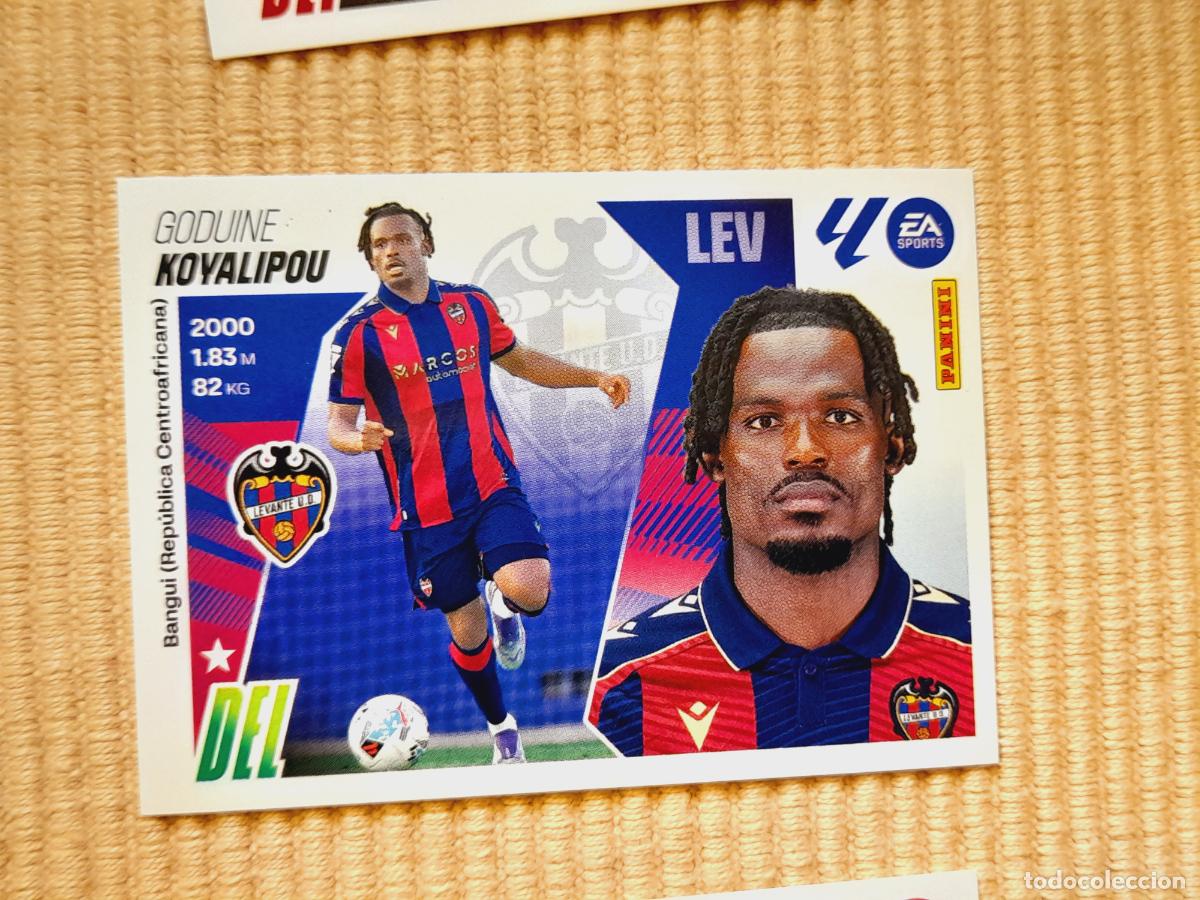 Cromos de f&uacute;tbol: CROMO 43 KOYALIPOU (ULTIMOS FICHAJES) LEVANTE UD LIGA 25-26 2025 2026 &Aacute;LBUM ESTE