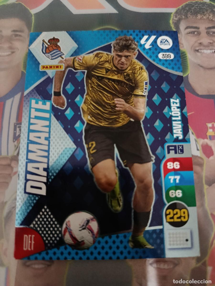 Cromos de f&uacute;tbol: Adrenalyn 24/25. 399- Javi L&oacute;pez. Real Sociedad. Diamante.
