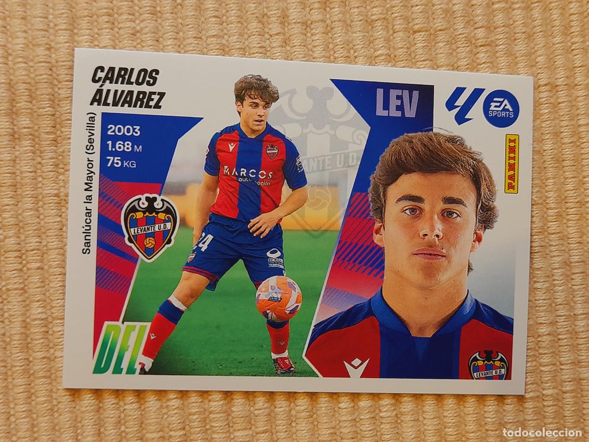 Cromos de f&uacute;tbol: CROMO 16 CARLOS ALVAREZ (LEVANTE UD) LIGA 25-26 2025 2026 &Aacute;LBUM ESTE
