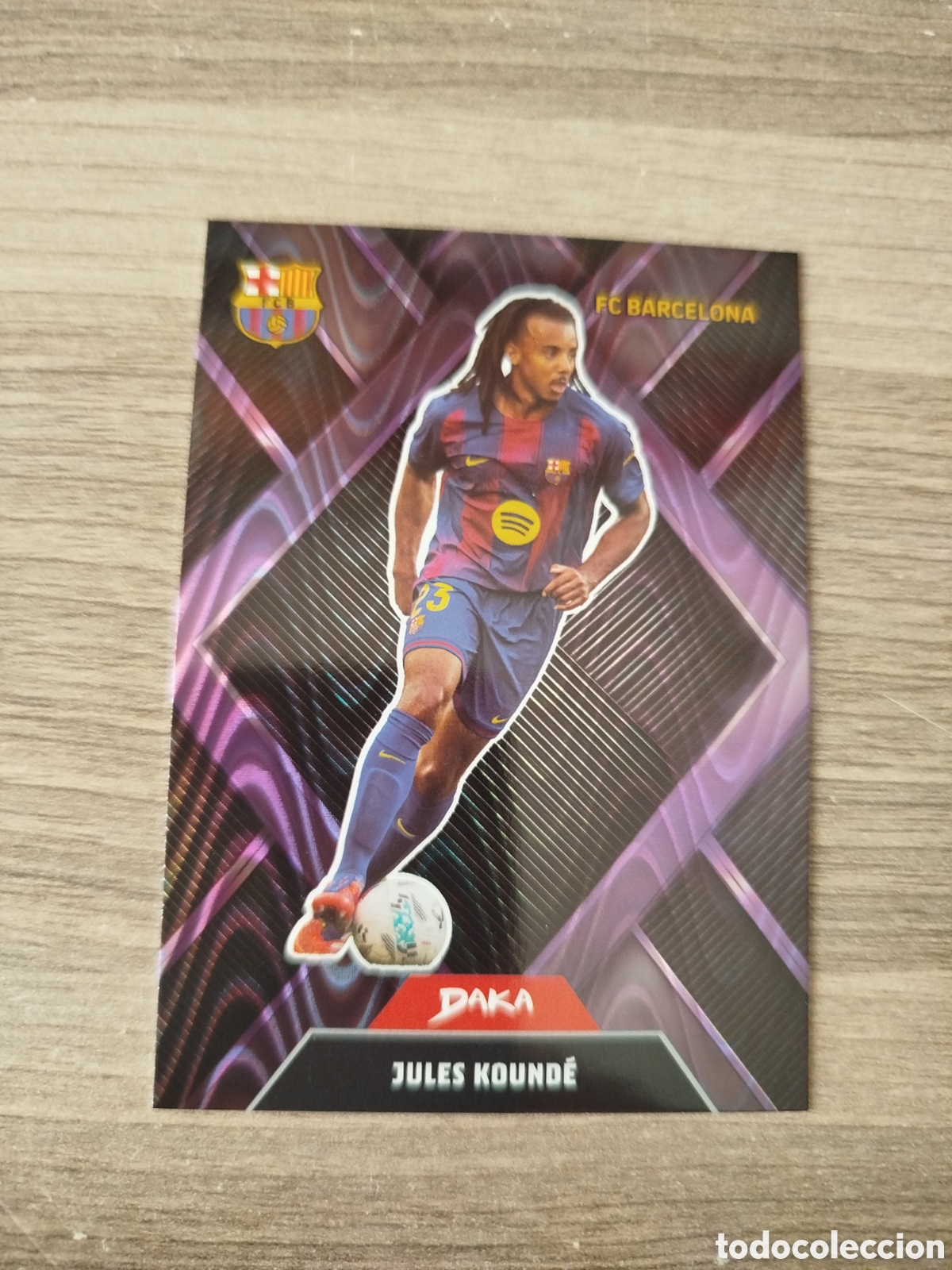 Cromos de f&uacute;tbol: DAKA.F.C.BARCELONA 2025/26.JULES KOUND&Eacute; (NUMERADA 73/175).