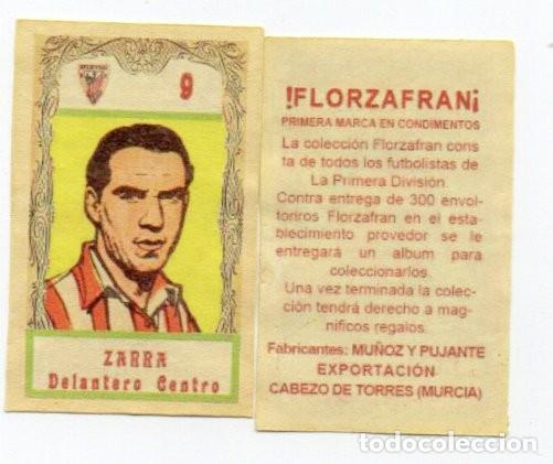 Cromos de f&uacute;tbol: ZARRA,1948, DE CONDIMENTO FIORZAFRAN,
