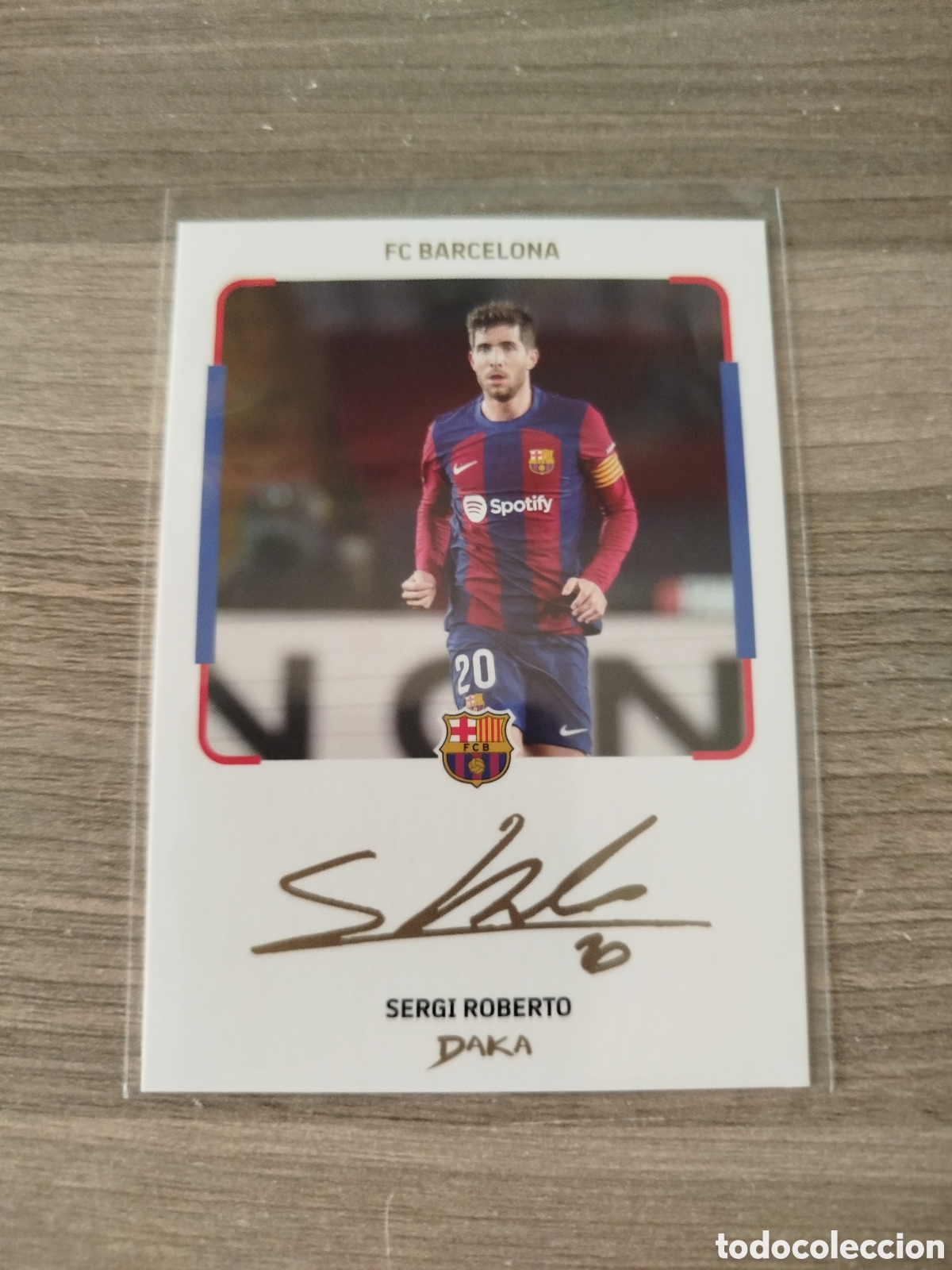 Cromos de f&uacute;tbol: DAKA.F.C.BARCELONA.SERGI ROBERTO (FIRMA).