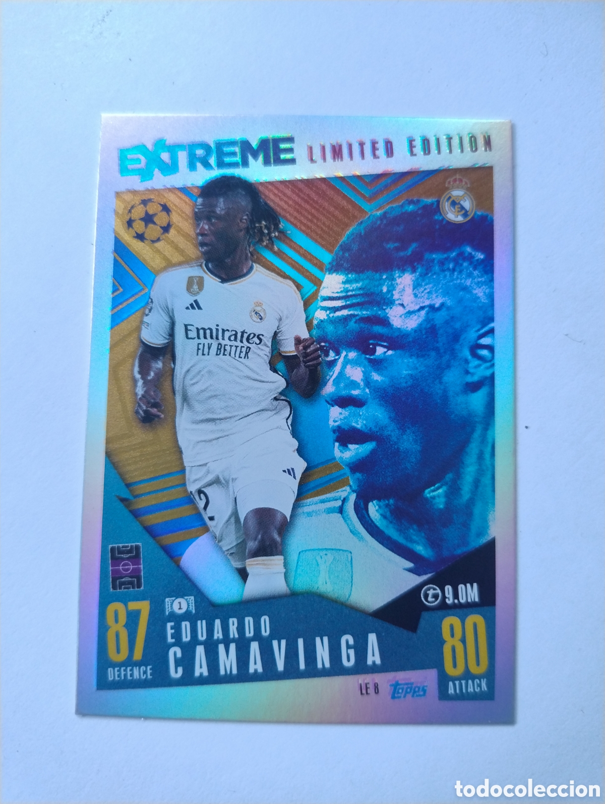 Cromos de f&uacute;tbol: LE 8 - Camavinga - Real Madrid - Topps Match Attax 2023 - 2024 Extreme Limited Edition