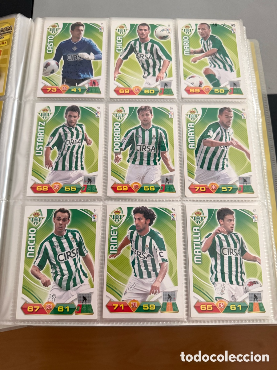 Cromos de f&uacute;tbol: Adrenalyn XL. 2011-12. REAL BETIS. 18 cromos