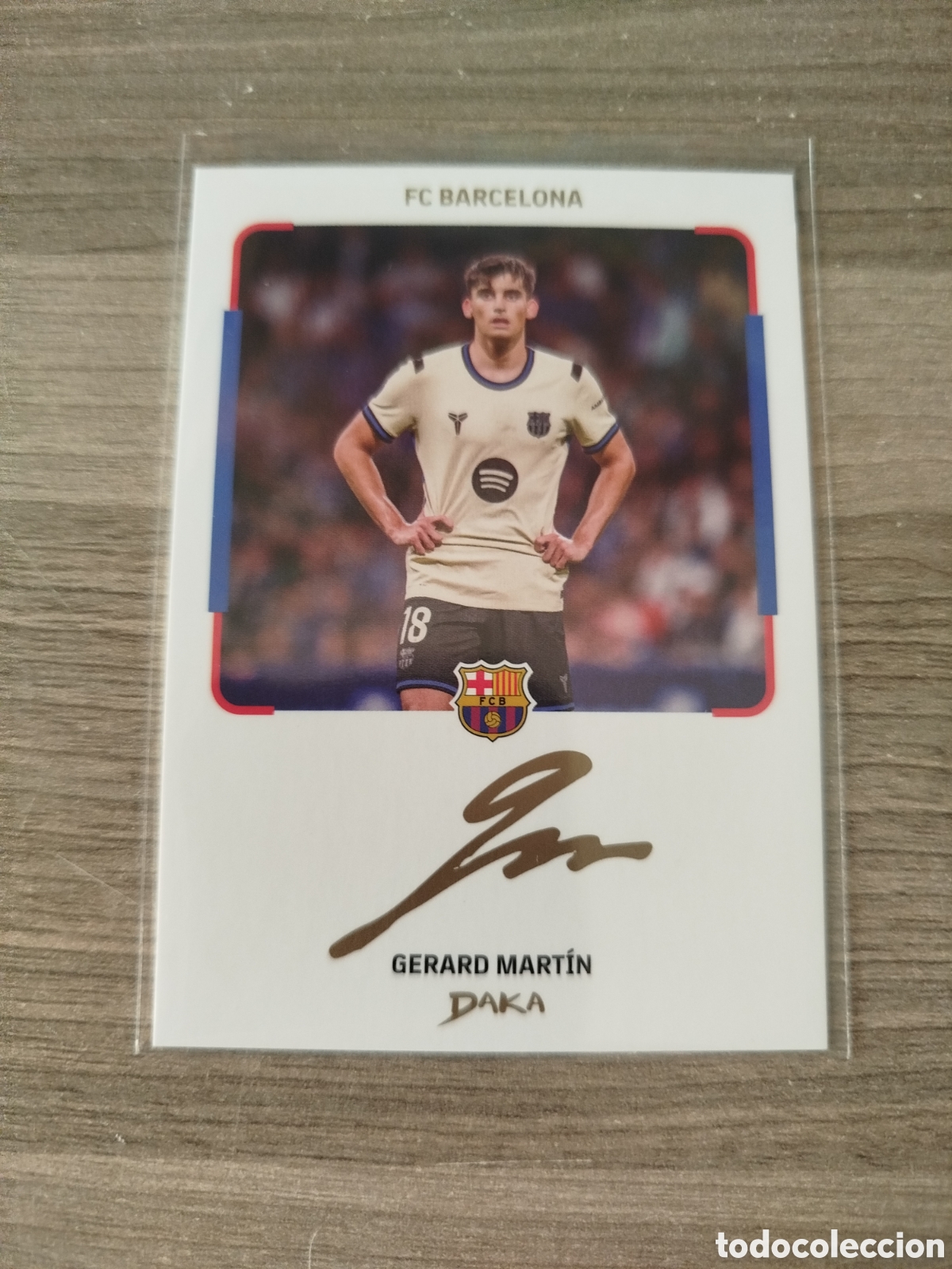 Cromos de f&uacute;tbol: DAKA.F.C.BARCELONA.GERARD MART&Iacute;N (FIRMA).